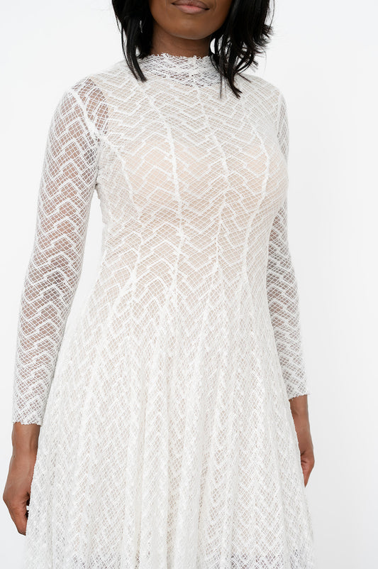 Women’s slim‑fit lace maxi dress with wide hem