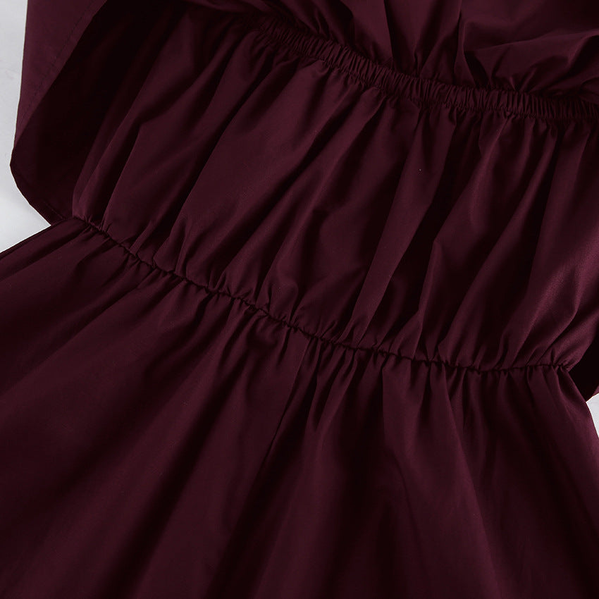 Eloise Ruffled Strapless Cotton Maxi Dress