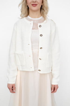 Women’s acrylic button‑front cardigan top
